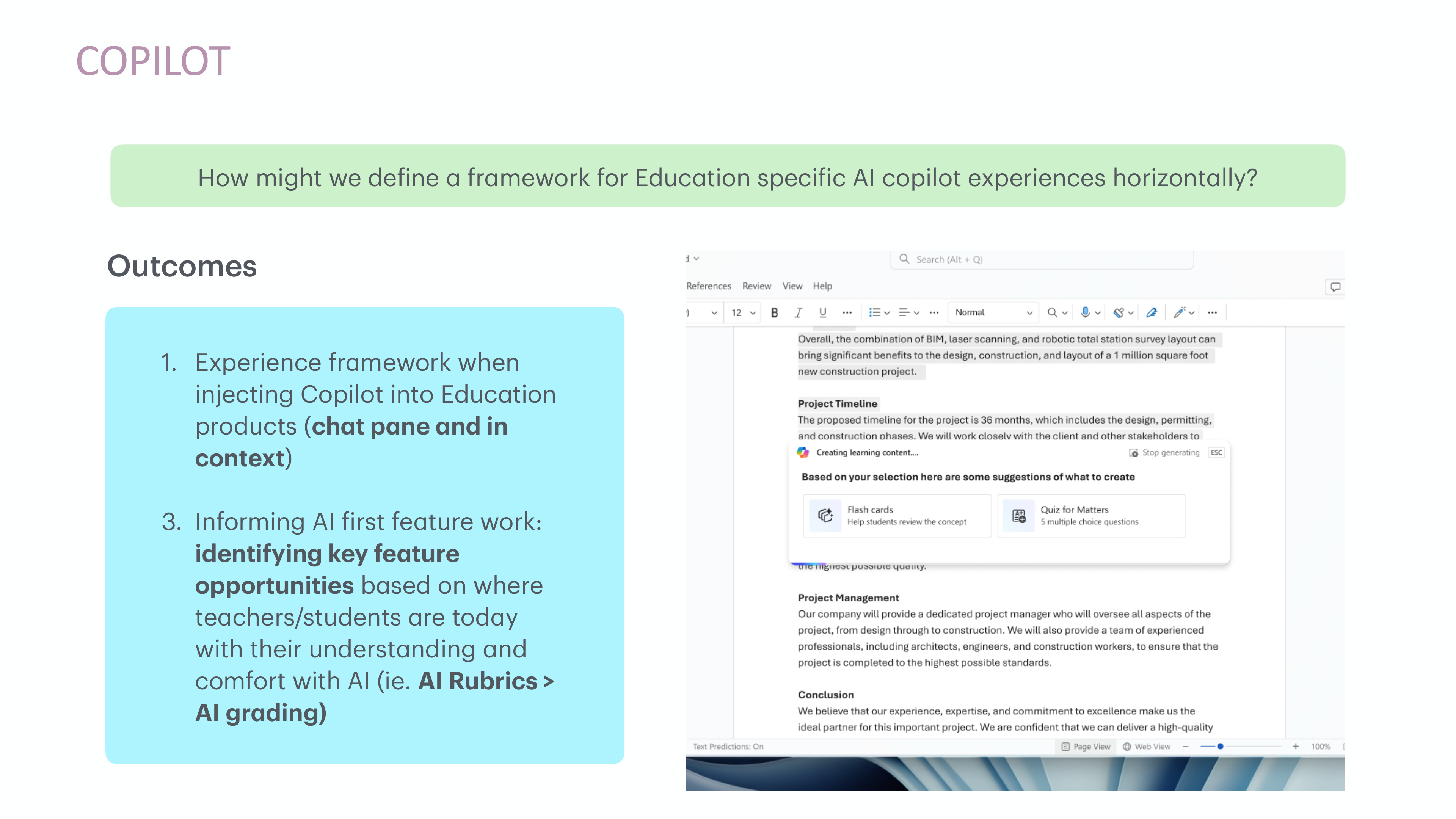EDU Copilot framework outcomes